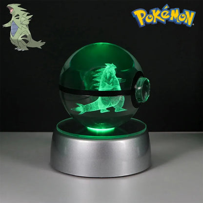 Pokemon 3D Crystal Ball Multi Color LED Light Base - Dabfavshop