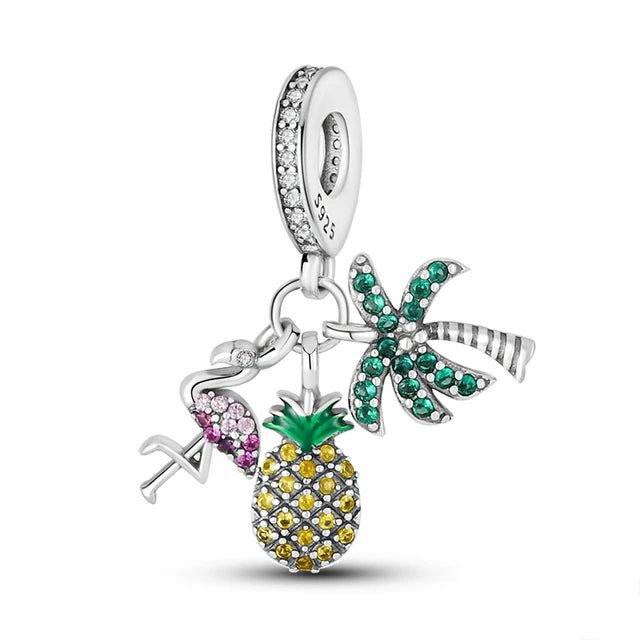 Fruit Charm Beads 925 Sterling Silver Dabfavshop