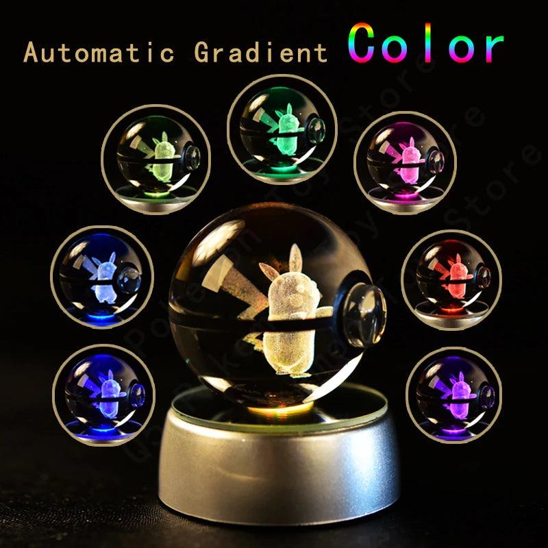 Pokémon Multi Color LED 3D Crystal Balls Collectible - Dabfavshop