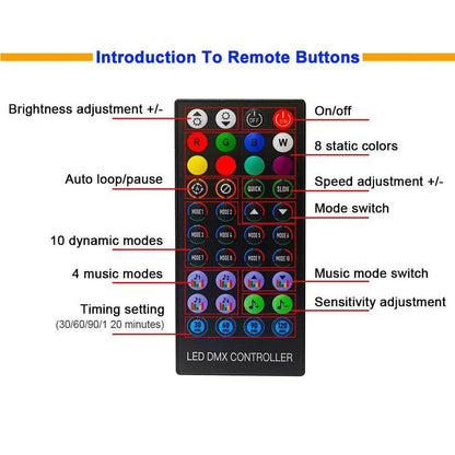 RGBIC Bluetooth Smart Curtain Light - Dabfavshop