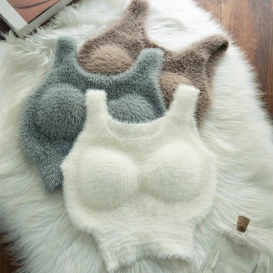 Plush Warm Wool Tank Tops Dabfavshop