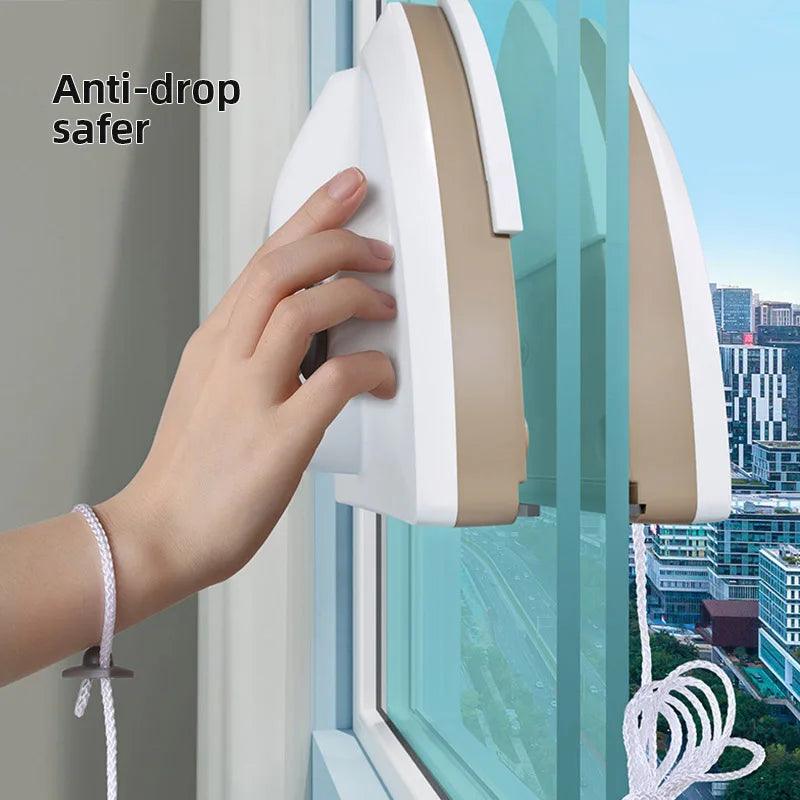 Magnetic Window Cleaner Brush Double-Side Automatic Water Discharge - Dabfavshop