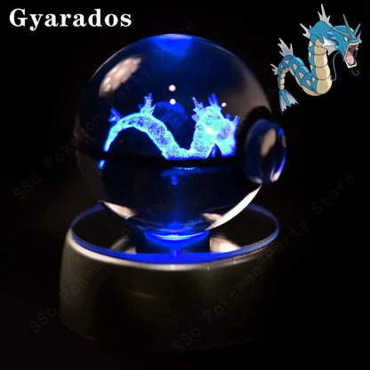 Pokemon 3D Crystal Ball Multi Color LED Light Base - Dabfavshop