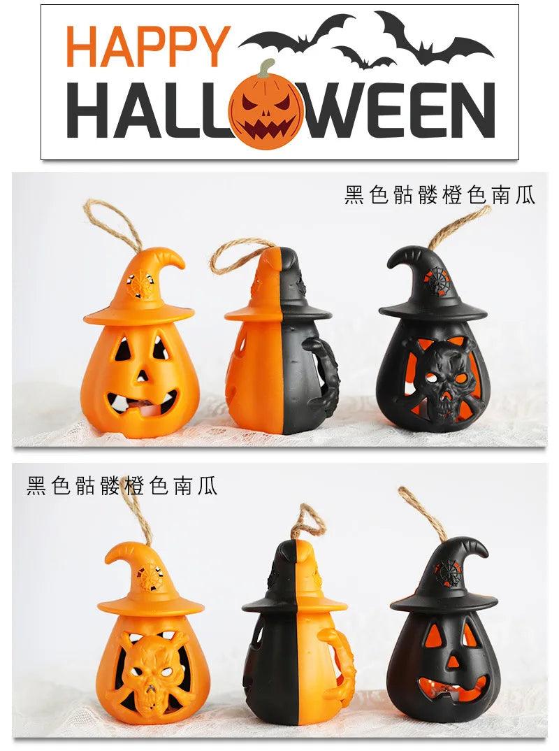 LED Pumpkin Ghost Lantern Lamp For Halloween - Dabfavshop