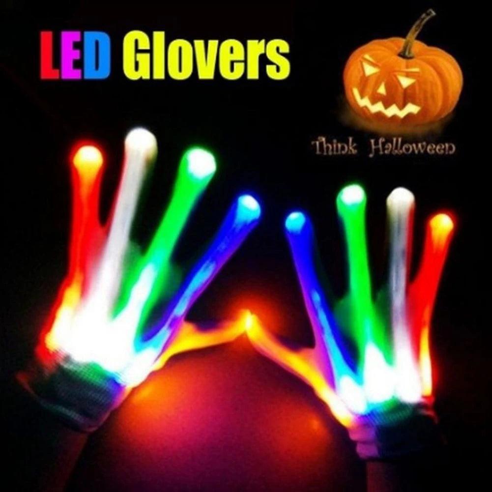 LED Glow Performance Gloves 7 Colors - Dabfavshop