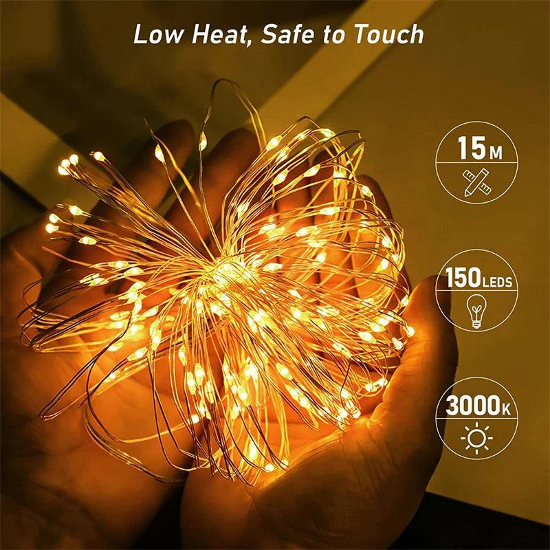 Outdoor Solar Fairy String Lights - 8 Modes, Waterproof - Dabfavshop