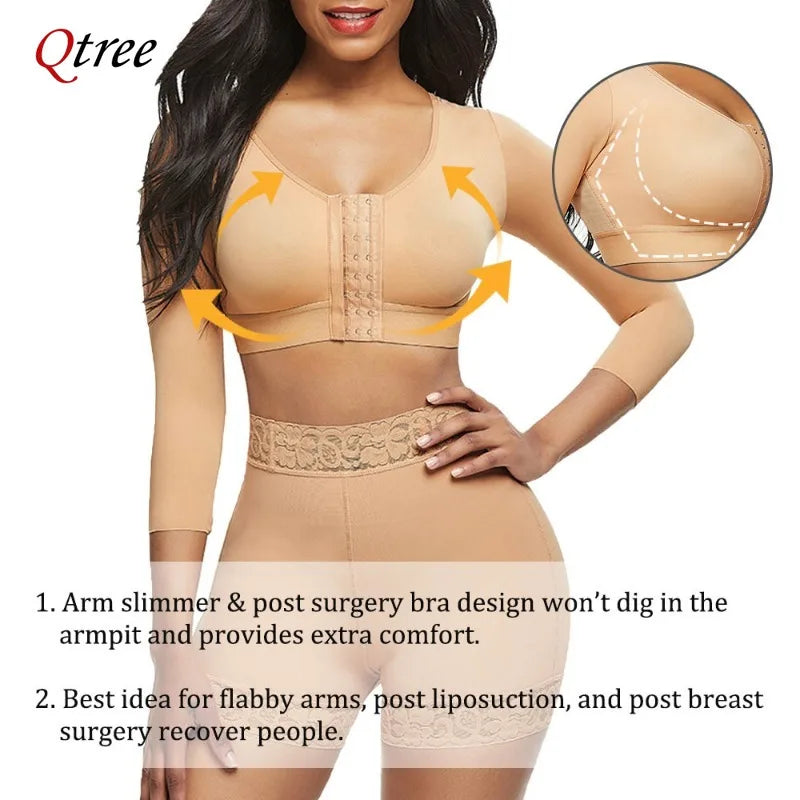 Women Arm Shapers Daily Body Shaper Long Sleeves Dabfavshop