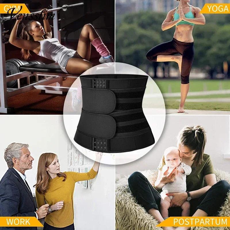 Women Waist Trainer Corset Cincher Fat Burn Sweat Strap Body Shaper - Dabfavshop