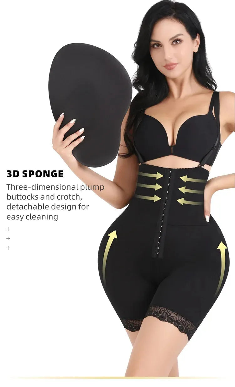 Women Bodysuit Shapewear With Hip Pads - Dabfavshop