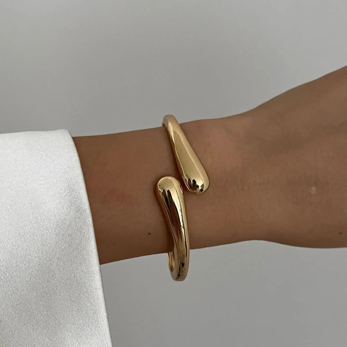 3 Styles Gold Silver Color Geometric Spring Bangles Dabfavshop