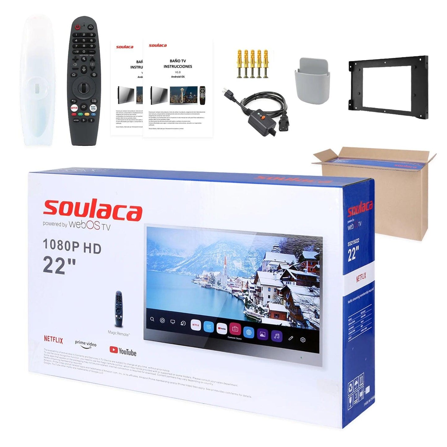 Soulaca 22" Waterproof Smart Mirror TV - Dabfavshop