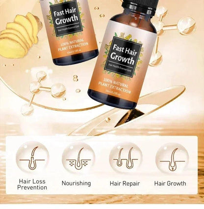 Ginger Fast Hair Loss Treatment Biotin Hair Growth Oil - Dabfavshop