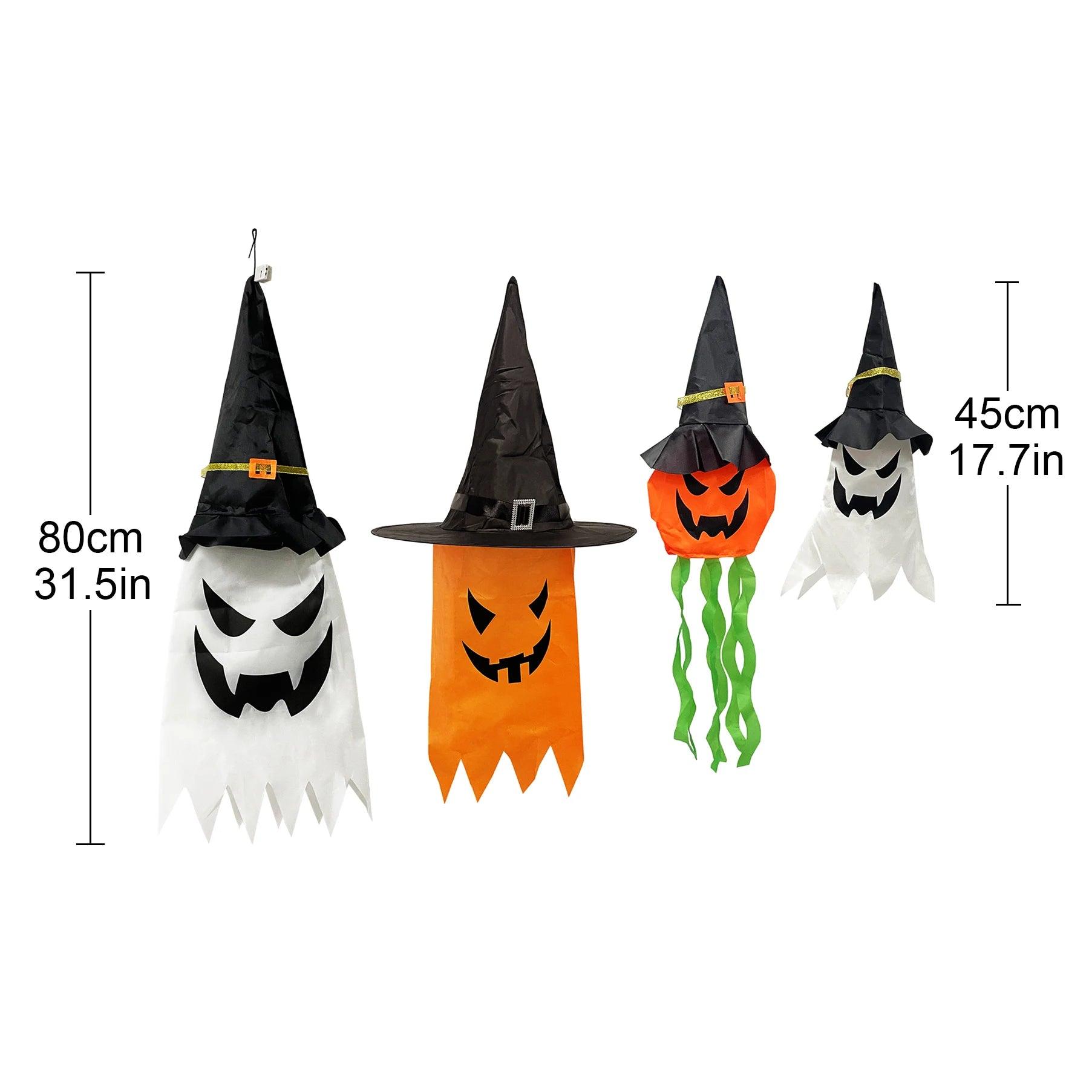 Pumpkin LED Halloween Lantern - Glowing Ghost Hat Decoration - Dabfavshop