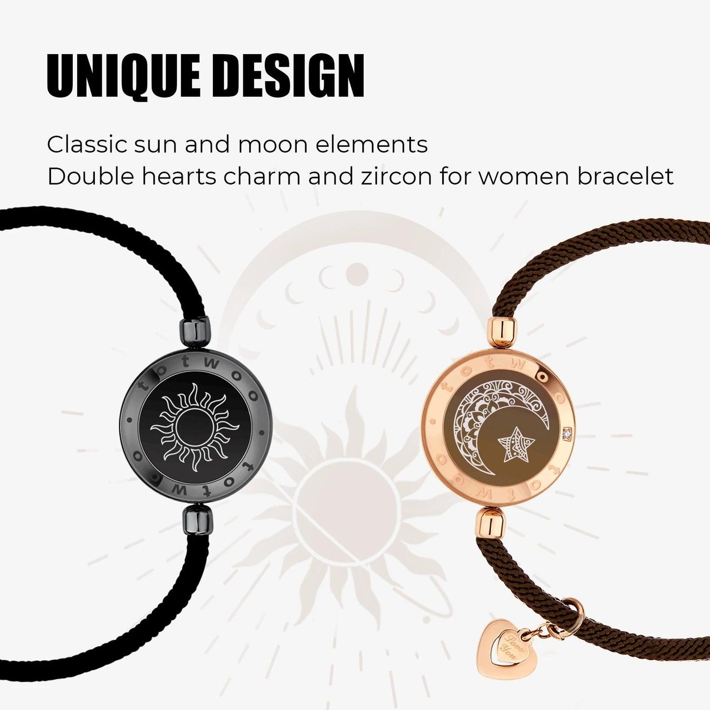 Sun & Moon Love Bracelet Long Distance Lover/Missing Him Or Her Must Have!! - Dabfavshop