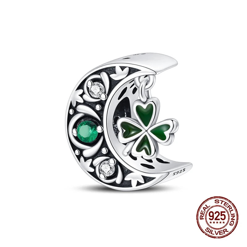 925 Silver Charms 3mm Original Bracelet Four Leaf Clover Dabfavshop