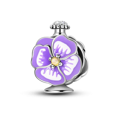 Romantic Pink Crown Perfume Bottle Charms Beads Fit Qikaola Bracelets Fine Jewelry Valentine's Day Gift Dabfavshop