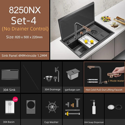 Smart Nano Black Kitchen Sink - Dabfavshop