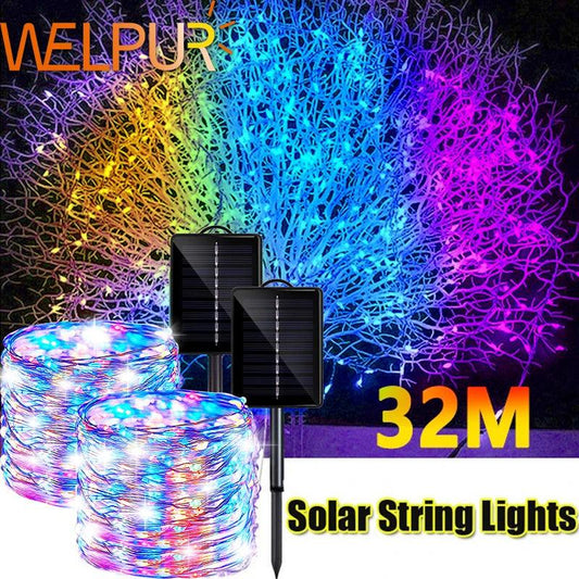 Outdoor Solar Fairy String Lights - 8 Modes, Waterproof - Dabfavshop