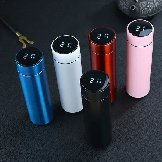 Stainless Steel Thermos Bottle With Temperature LED Display - Dabfavshop