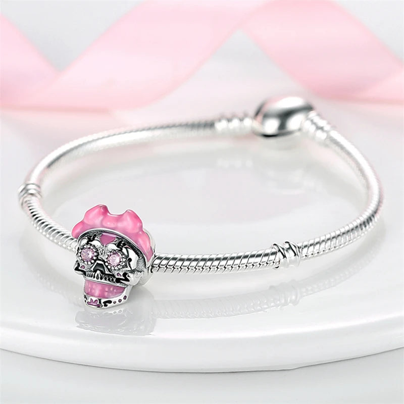 Glow in Skull And Pumpkin Charms Beads Fit 3mm Original Bracelet Dabfavshop