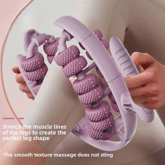 Newest 28 Wheel Annular Leg Clamp Anti-cellulite Massager Body Slimming Roller Dabfavshop