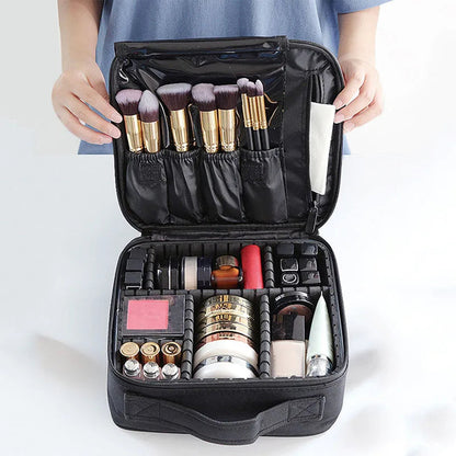 New Makeup Bag for Women Travel Waterproof Necessary Beauty Brush Embroidery Tool Storage Cosmetic Case Professional Makeup Box Dabfavshop