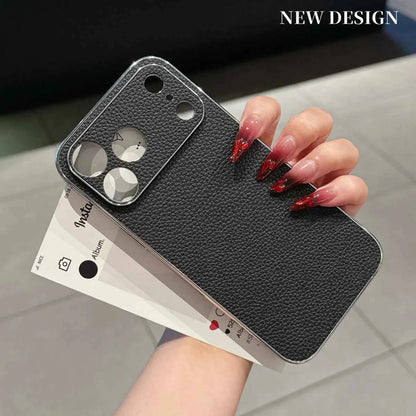 Leather Phone Case For iPhone Luxury Large Window Shockproof Cover