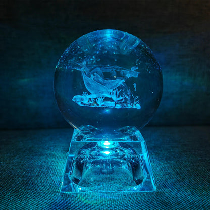 LED Crystal Ball 3D Solar System Planets Crystal Ball Glass Ball Home Decoration Valentine's Day Gift Ornament - Dabfavshop