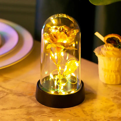 LED Galaxy Three Rose Artificial Flowers