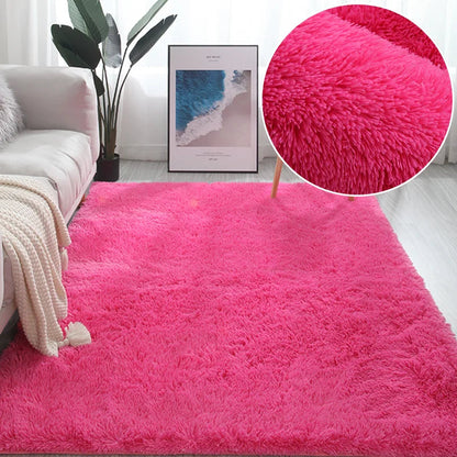 RainbowCloud Plush Rug – Soft, Fluffy & Vibrant! Dabfavshop