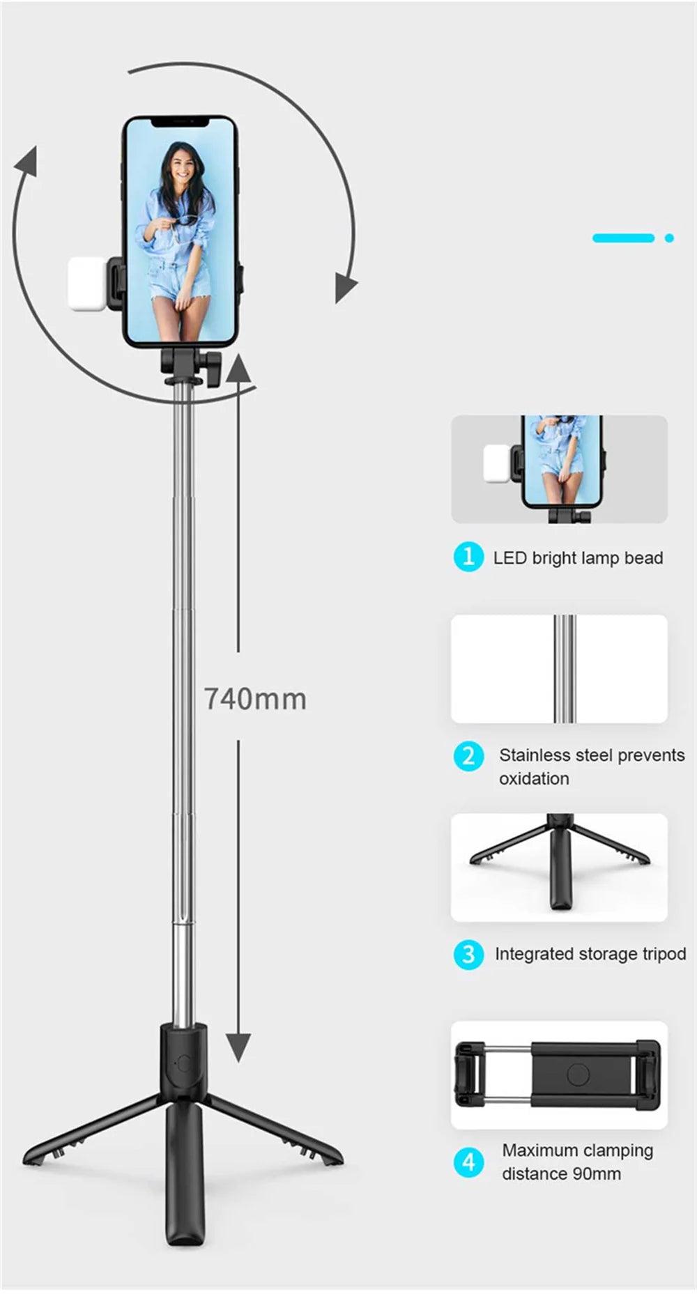 Phone Tripod Selfie Stick - Dabfavshop