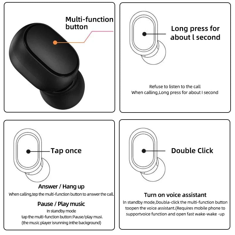 Redmi Airdots 2 Wireless Bluetooth Earbuds Stone's Store