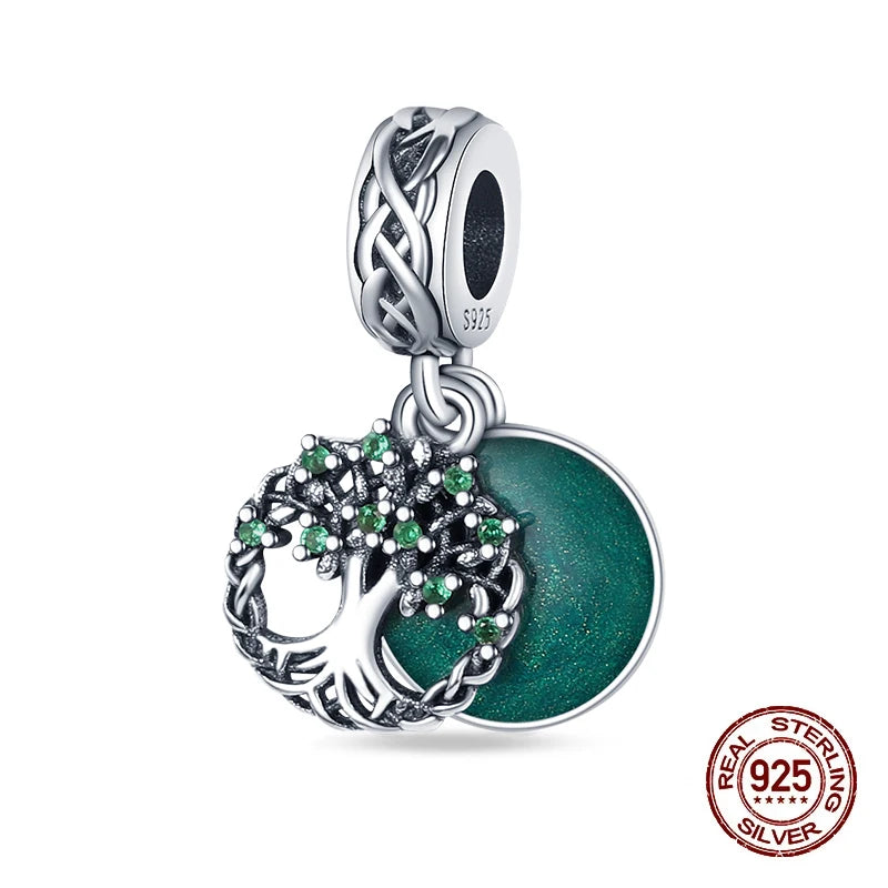 925 Silver Charms 3mm Original Bracelet Four Leaf Clover Dabfavshop