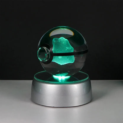 Pokemon 3D Crystal Ball LED Night Light - Dabfavshop