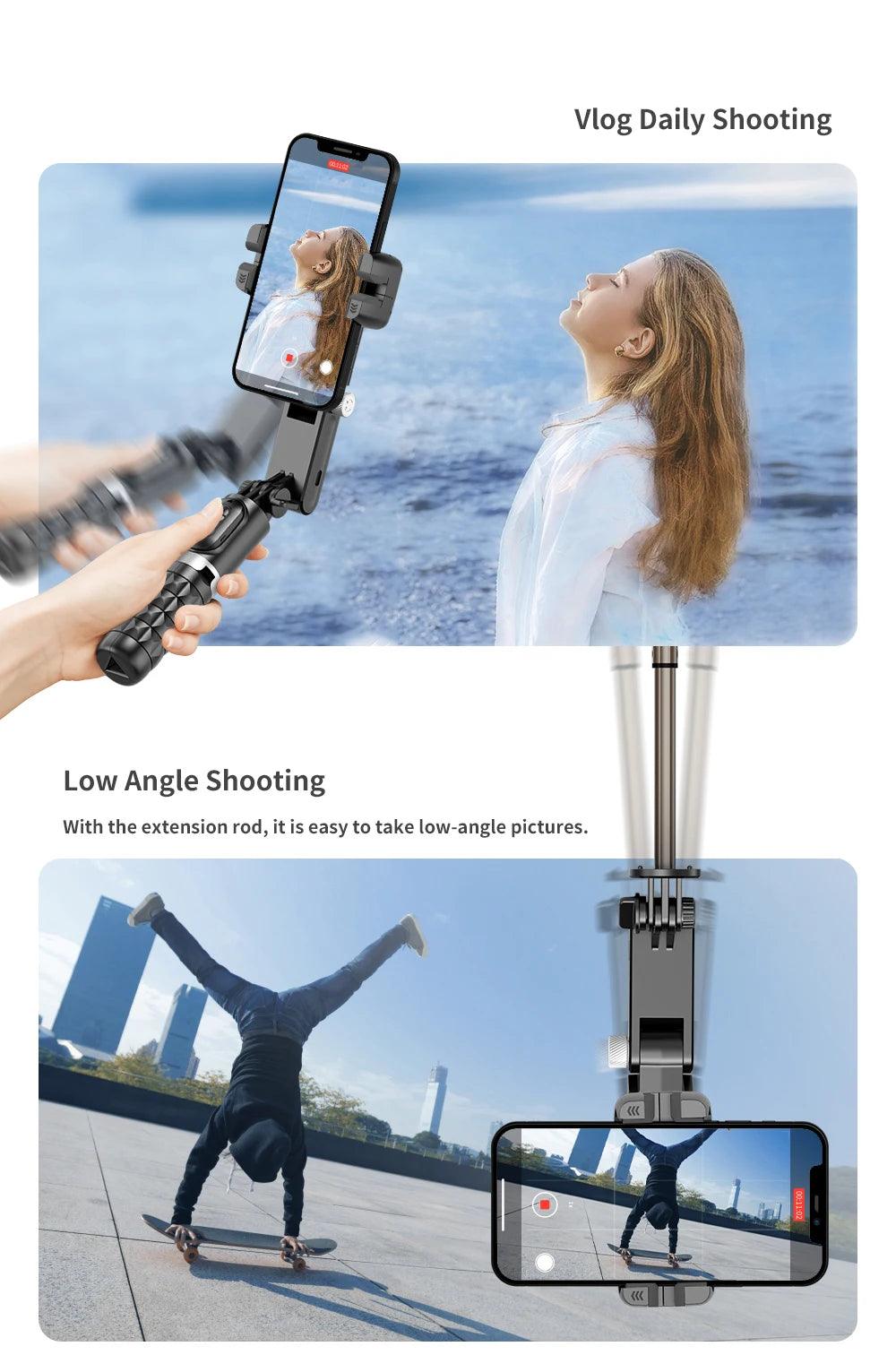 360 Rotation Following Shooting Mode Selfie Stick Tripod For Iphone - Dabfavshop