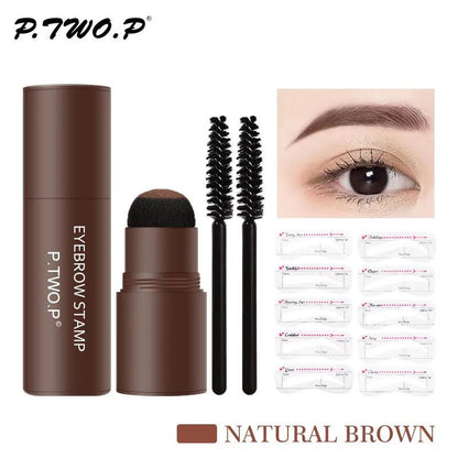 Complete Eyebrow Powder Stamp Shaping Kit - Dabfavshop