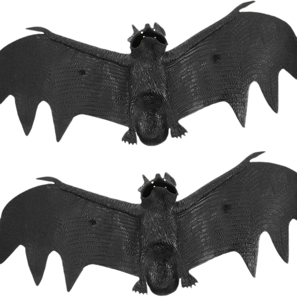 5 Pcs Halloween Black Simulation Bat Pendant for Halloween April Fools' Day Prank Carnival Party Bar School Home DIY Decoration Dabfavshop