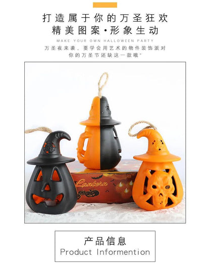 LED Pumpkin Ghost Lantern Lamp For Halloween - Dabfavshop