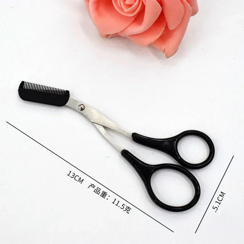 Stainless Steel Eyebrow Trimmer Scissors - Dabfavshop