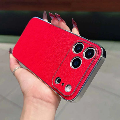 Leather Phone Case For iPhone Luxury Large Window Shockproof Cover