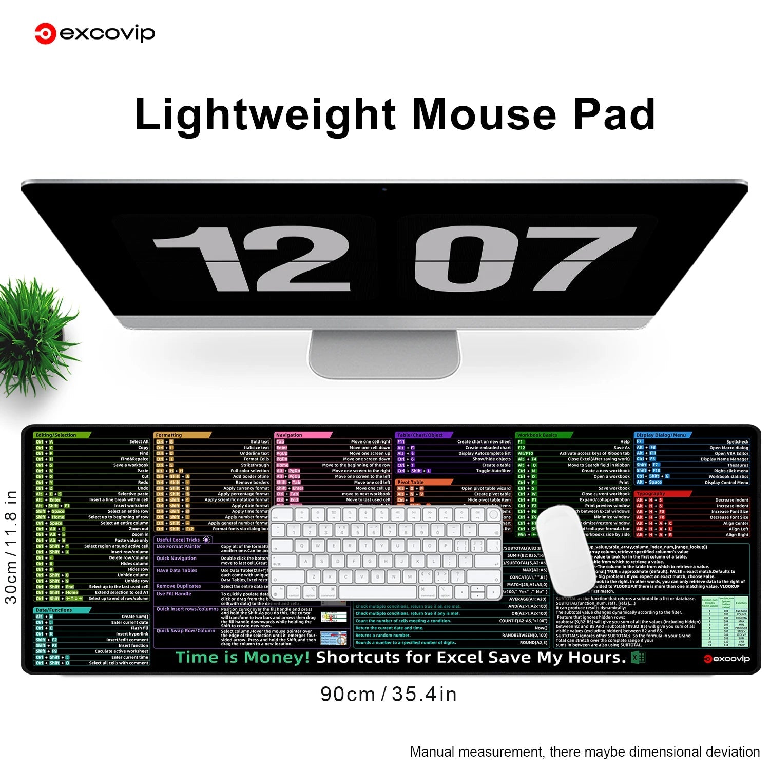 ExcelMaster Mat – Shortcut Your Workflow! Dabfavshop