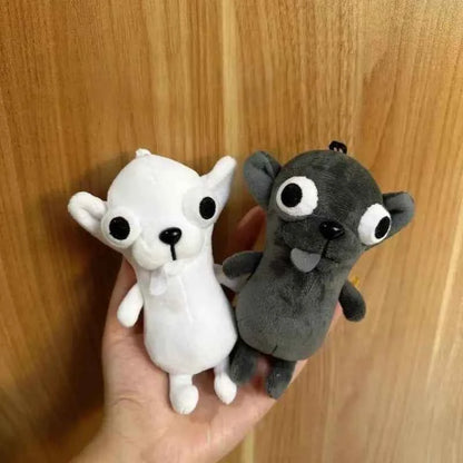 12cmChihuahua Stuffed Plush Animal Toy Keychain