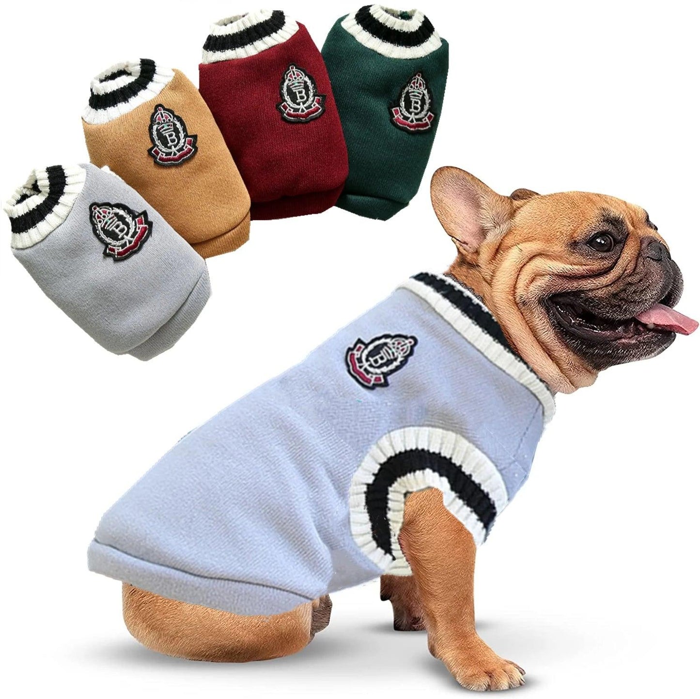 Pet V-Neck Vest Winter Warm Sweater - Dabfavshop