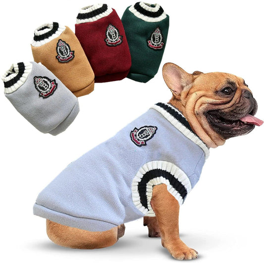 Pet V-Neck Vest Winter Warm Sweater - Dabfavshop