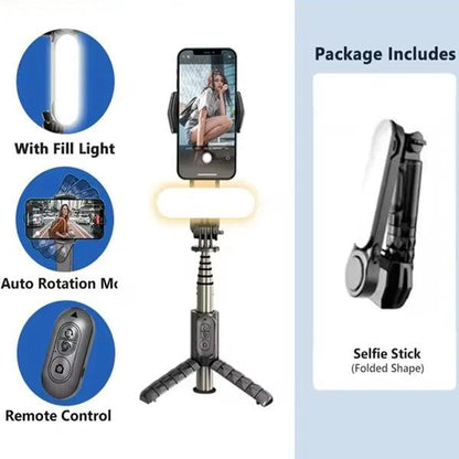 Handheld AI Stabilizer Wireless Bluetooth Selfie Stick Tripod - Dabfavshop