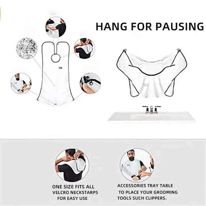 Male Shaving Apron Beard Catcher Cape Care Bib Face Shaved Hair Adult Bibs Shaver Cleaning Hairdresser for Man Clean Apron Gift Dabfavshop
