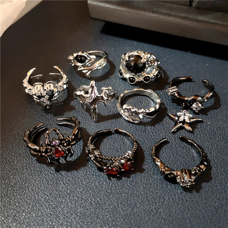 Goth Rings For Woman Dabfavshop