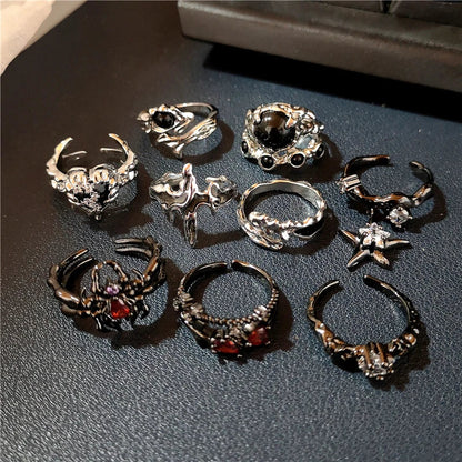 Goth Rings For Woman Dabfavshop