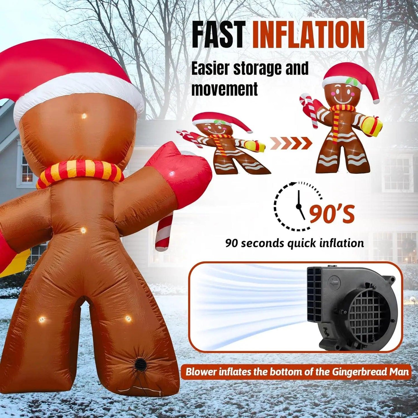 LED Lights Inflatable Christmas Decoration - Dabfavshop