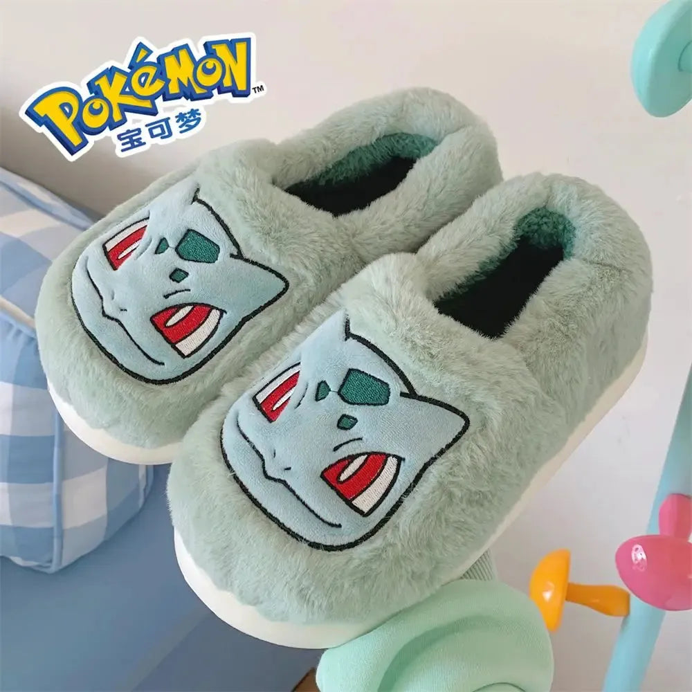 Pokémon Cotton Slippers With Velvet Insulation Anti Slip - Dabfavshop